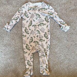 Caden Lane Fishing Print Footie
